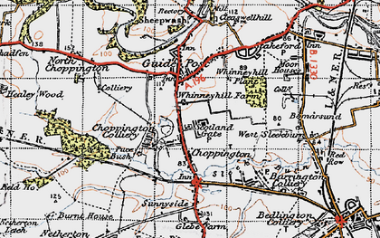 Old map of Scotland Gate in 1947