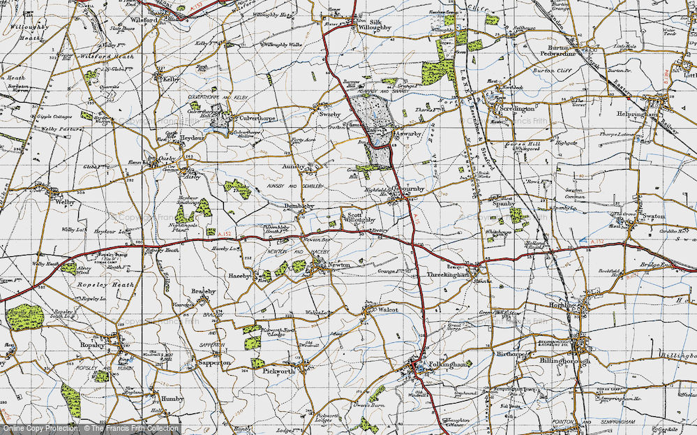 Old Map of Scott Willoughby, 1946 in 1946
