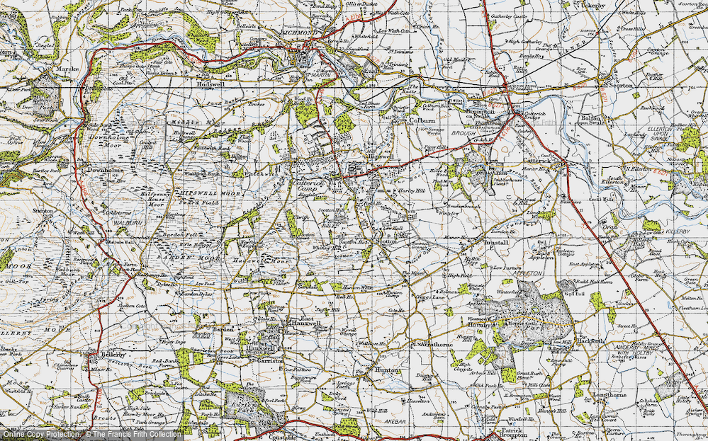 Old Map of Scotton, 1947 in 1947