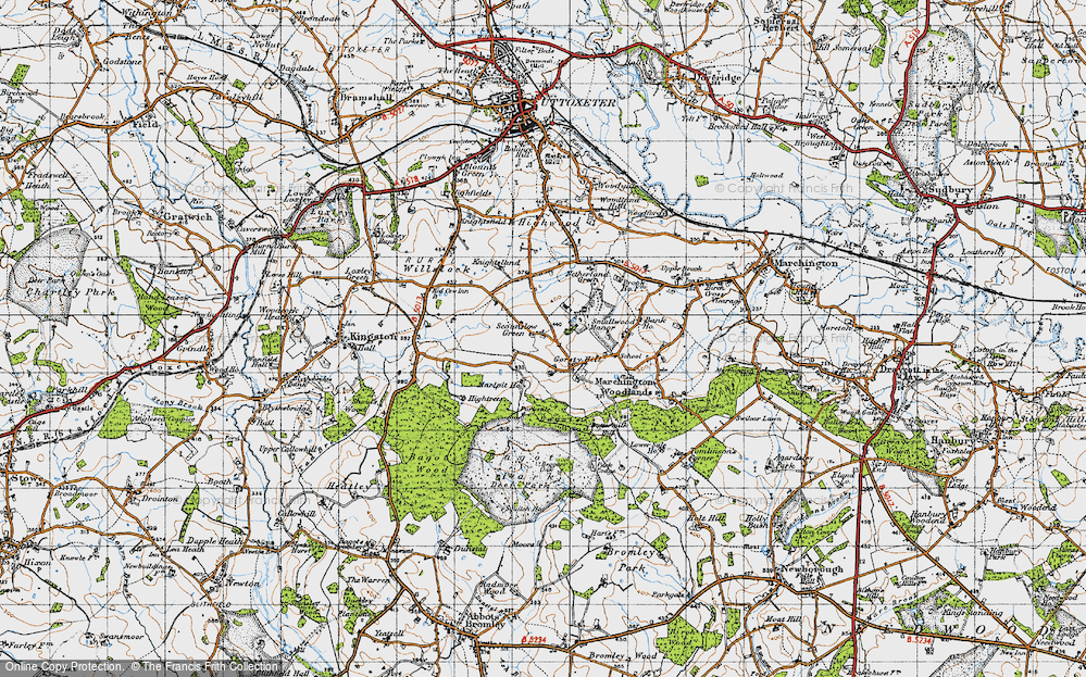 Old Map of Scounslow Green, 1946 in 1946