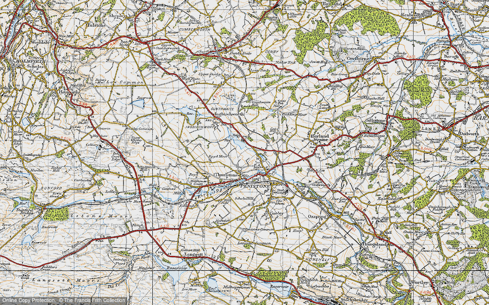Old Map of Scout Dike, 1947 in 1947