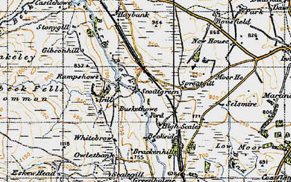 Old map of Scout Green in 1947