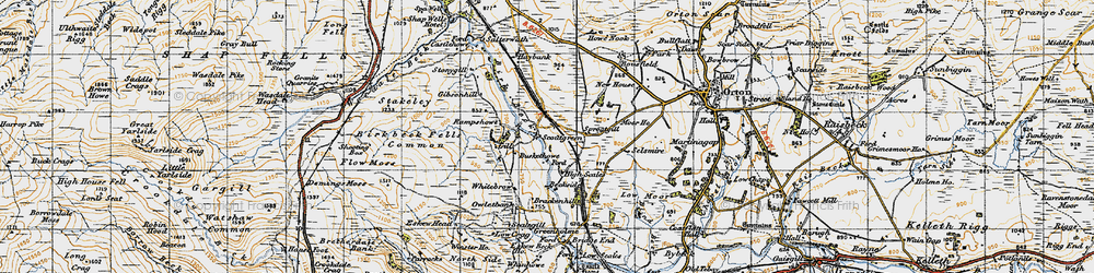 Old map of Bousfield in 1947