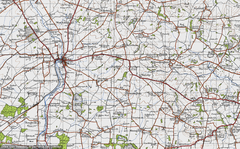 Old Map of Scrafield, 1946 in 1946