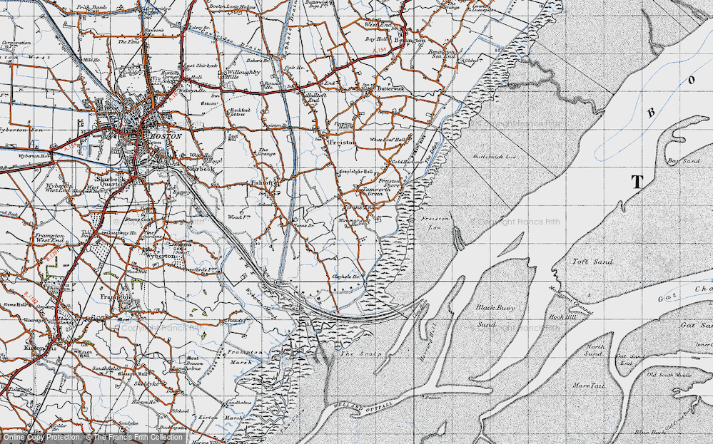 Old Map of Scrane End, 1946 in 1946