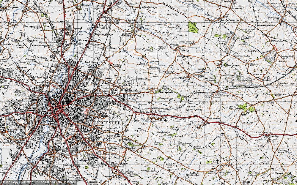 Old Map of Scraptoft, 1946 in 1946