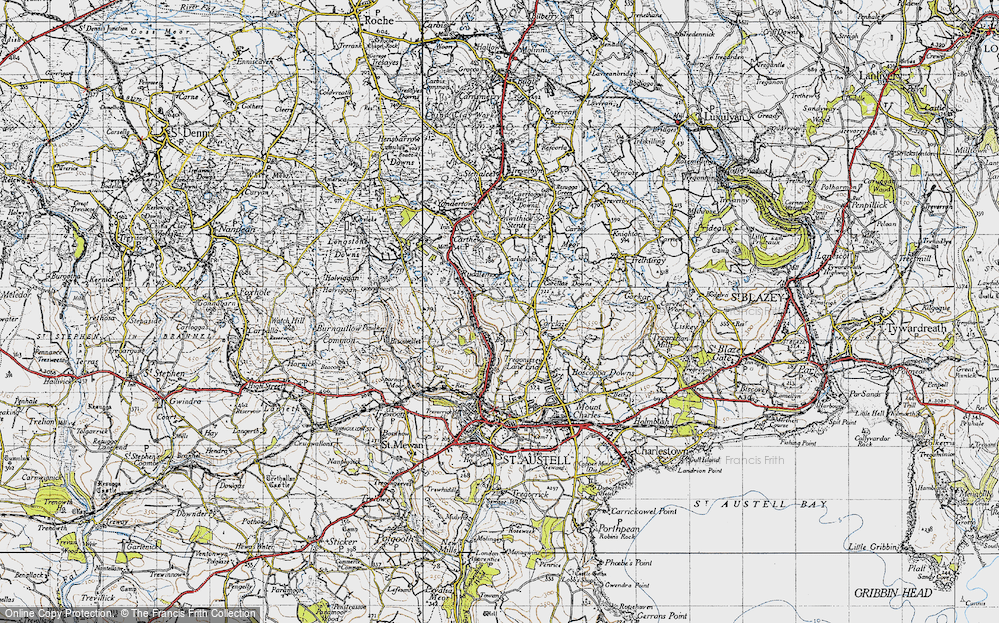 Old Map of Scredda, 1946 in 1946