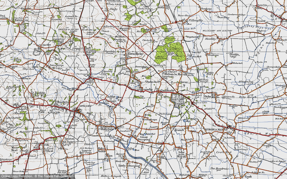 Old Map of Scremby, 1946 in 1946
