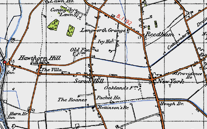 Old map of Scrub Hill in 1946