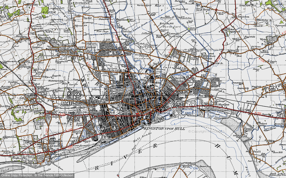 Old Map of Sculcoates, 1947 in 1947