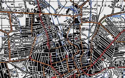 Old map of Sculcoates in 1947