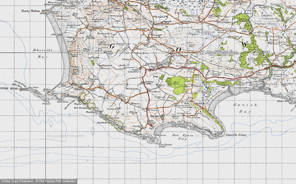 Old Map of Scurlage, 1946 in 1946