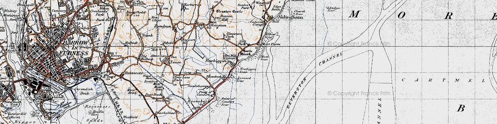 Old map of Sea Mill in 1947