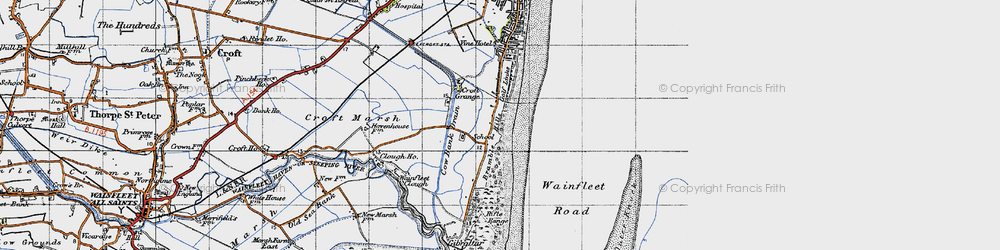 Old map of Bramble Hills in 1946