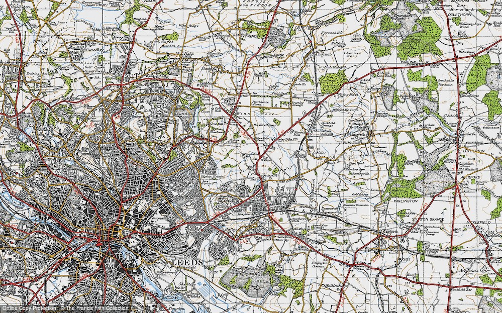 Old Map of Seacroft, 1947 in 1947