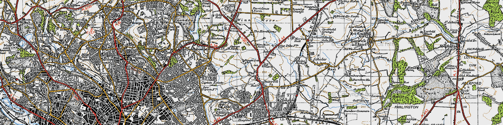 Old map of Seacroft in 1947