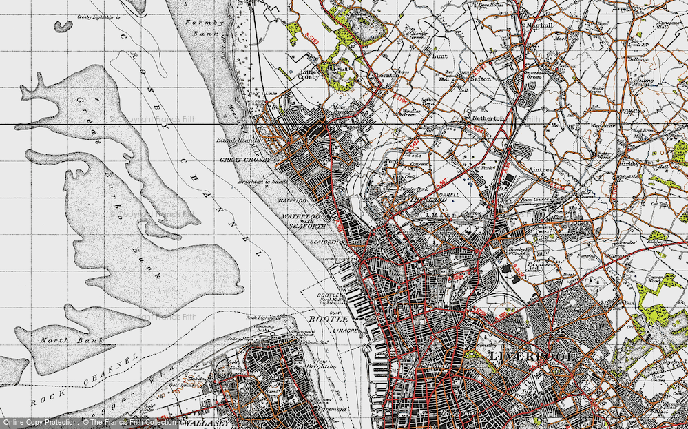Old Map of Seaforth, 1947 in 1947