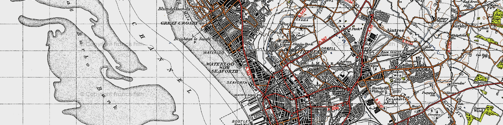 Old map of Seaforth in 1947