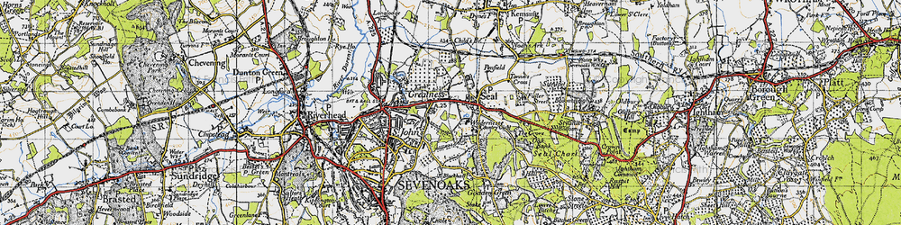 Old map of Seal in 1946
