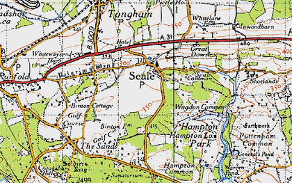 Old map of Seale in 1940
