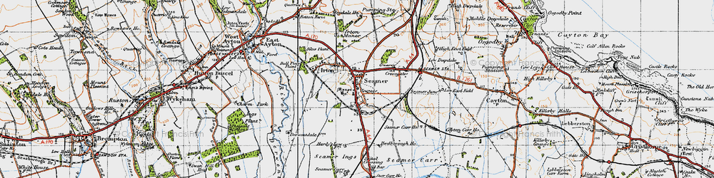 Old map of Seamer in 1947