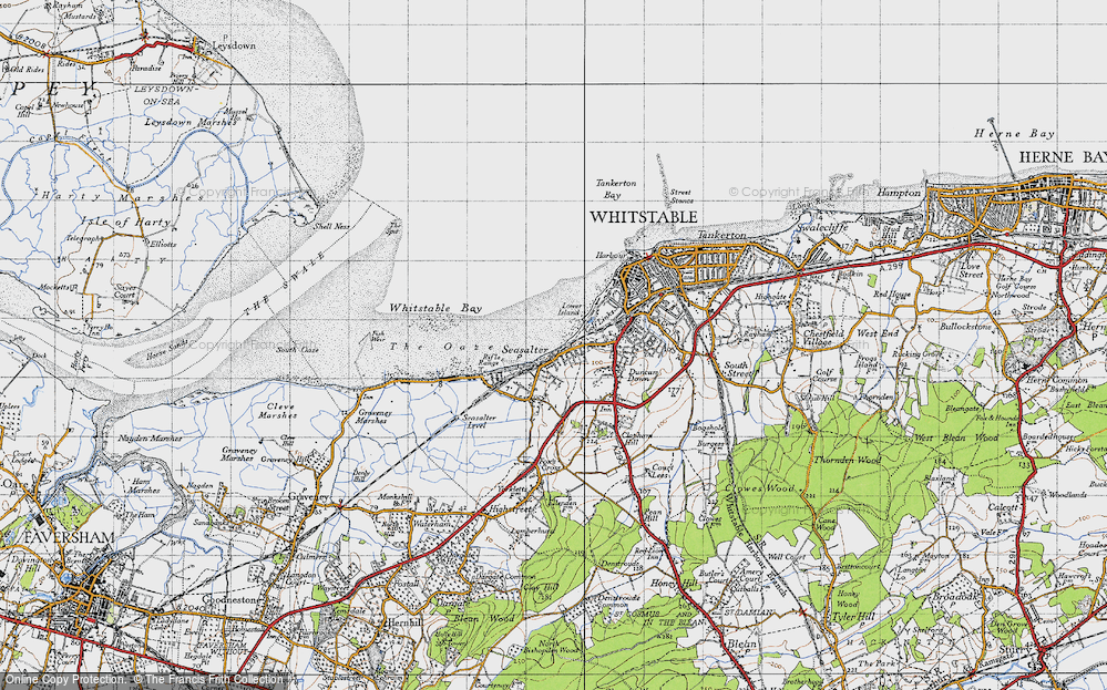 Old Map of Seasalter, 1946 in 1946