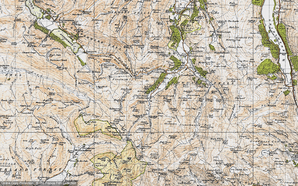 Old Map of Seathwaite, 1947 in 1947