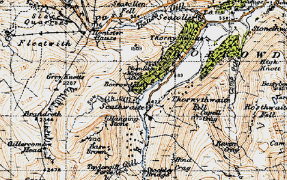 Old map of Seathwaite in 1947