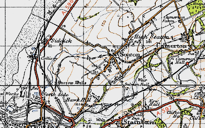 Old map of Seaton in 1947