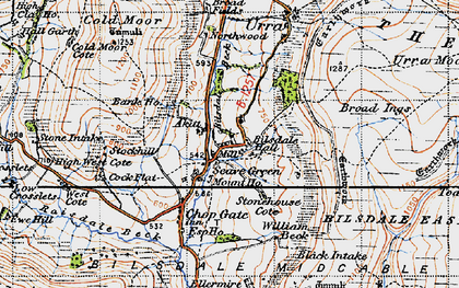 Old map of Akitt in 1947