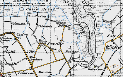 Old map of Seaville in 1947