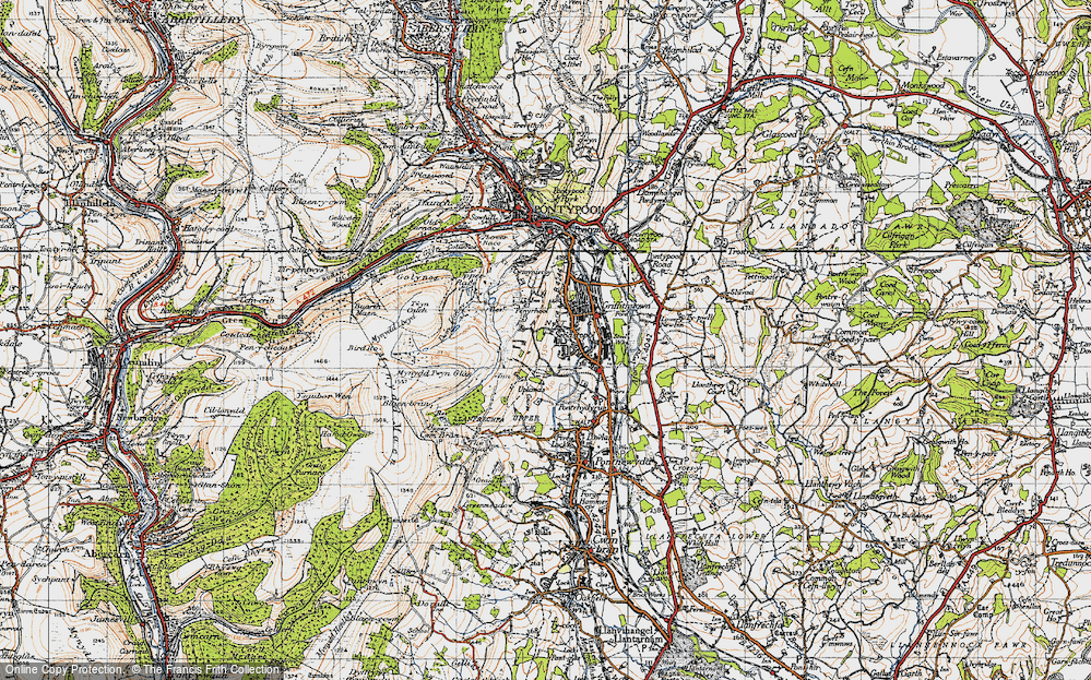 Old Map of Sebastopol, 1947 in 1947