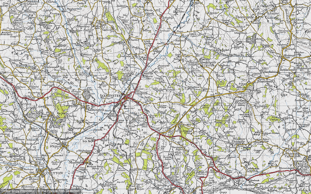 Old Map of Sector, 1945 in 1945