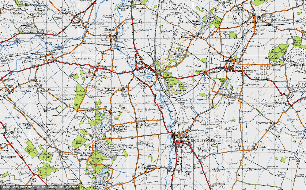 Old Map of Seddington, 1946 in 1946