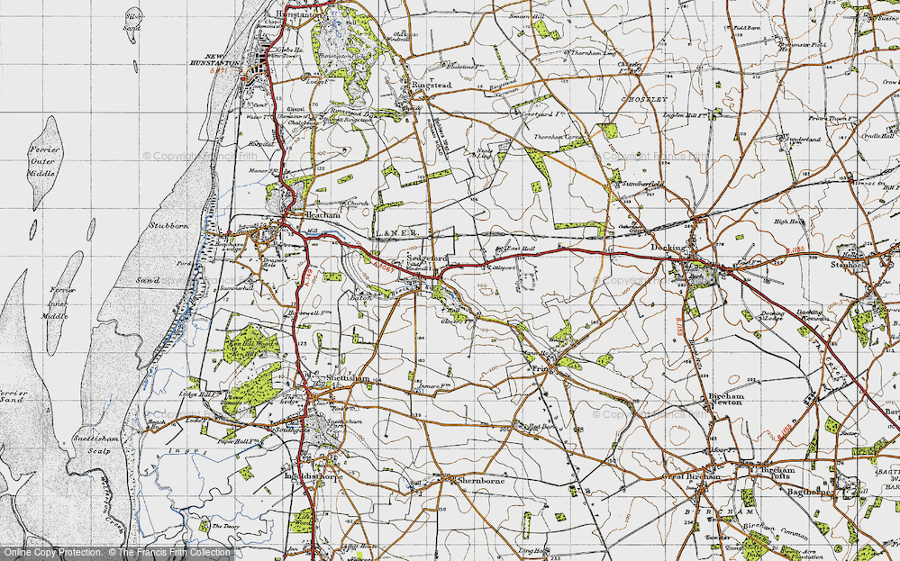 Old Map of Sedgeford, 1946 in 1946