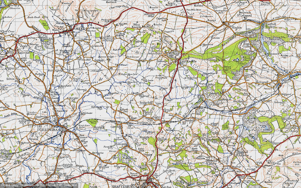 Old Map of Sedgehill, 1945 in 1945