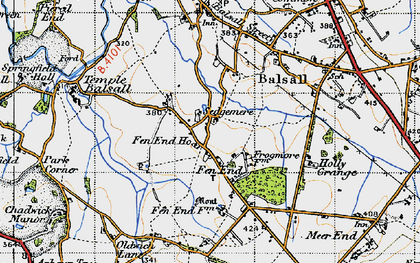 Old map of Sedgemere in 1947