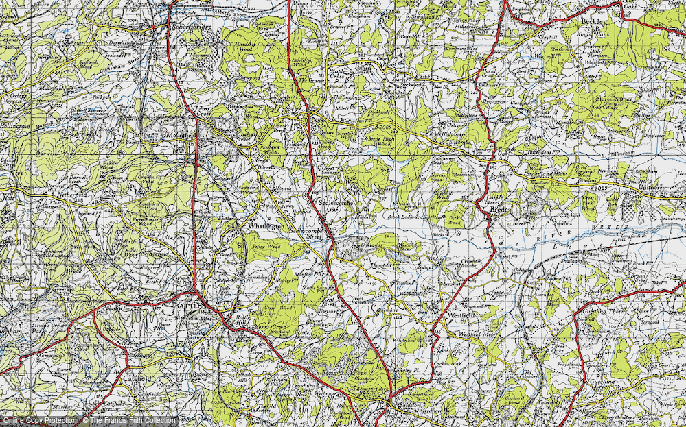 Old Map of Sedlescombe, 1940 in 1940