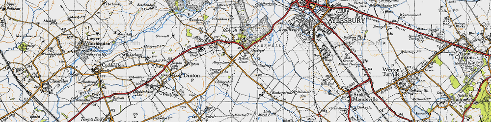 Old map of Sedrup in 1946