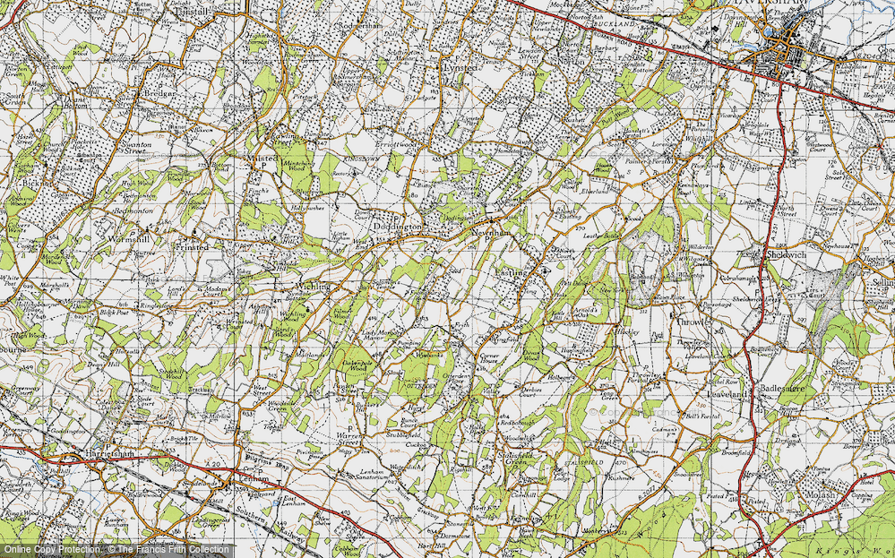 Old Map of Seed, 1946 in 1946