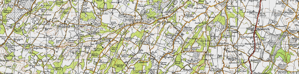 Old map of Seed in 1946