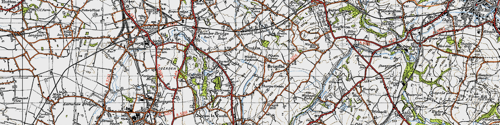 Old map of Seed Lee in 1947