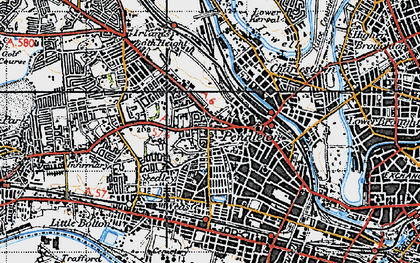 Old map of Seedley in 1947