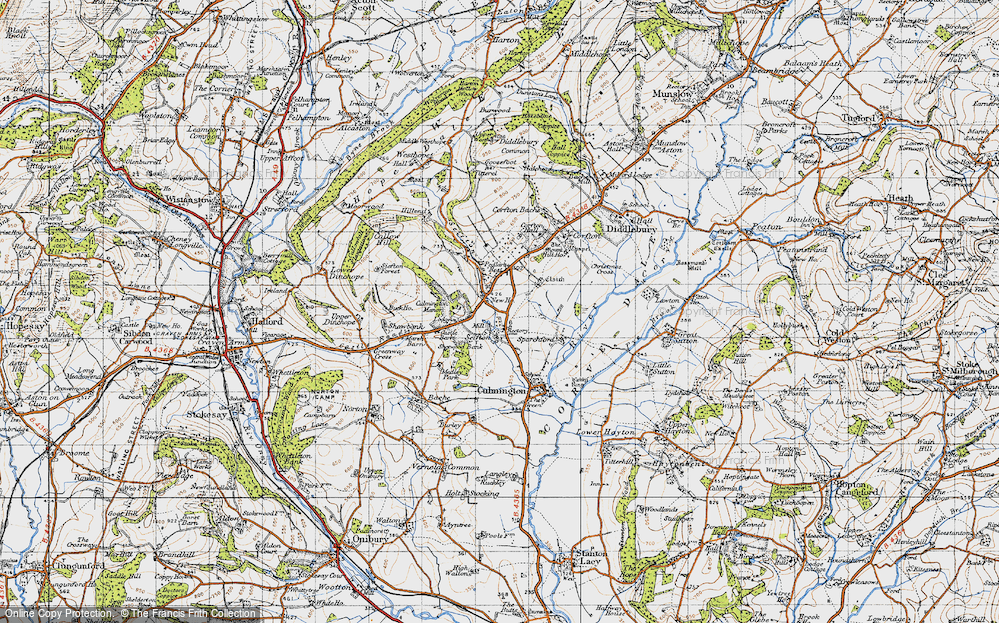 Old Map of Seifton, 1947 in 1947