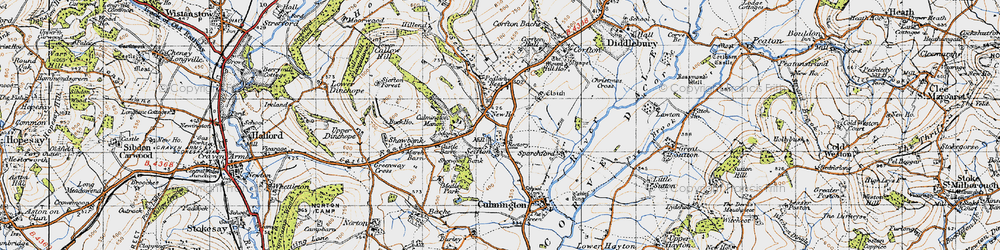 Old map of Seifton in 1947