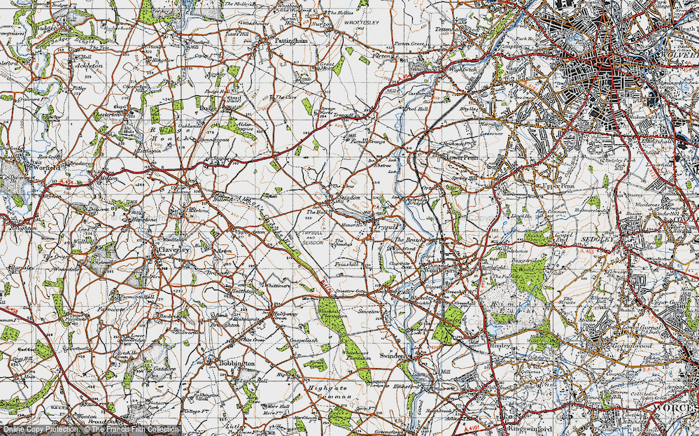 Old Map of Seisdon, 1946 in 1946
