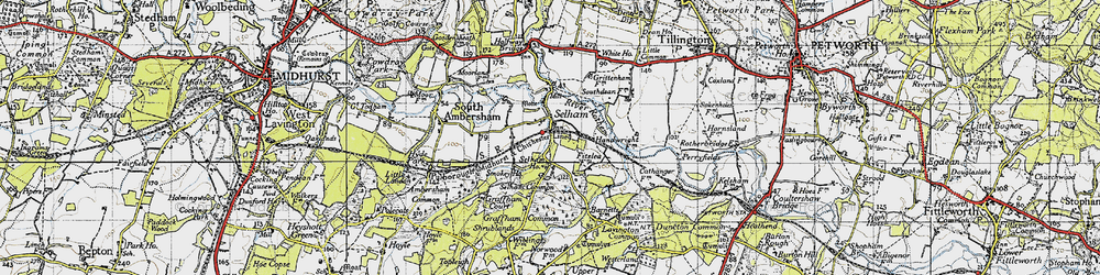 Old map of Selham in 1940
