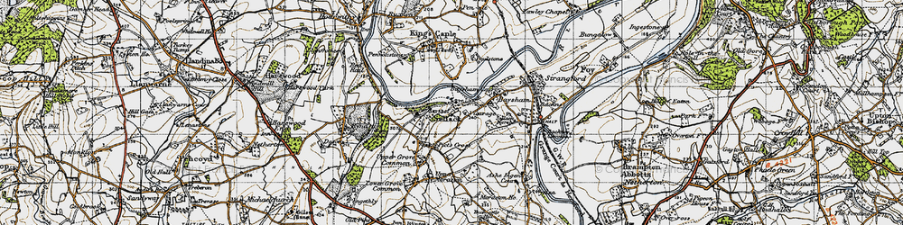 Old map of Sellack in 1947