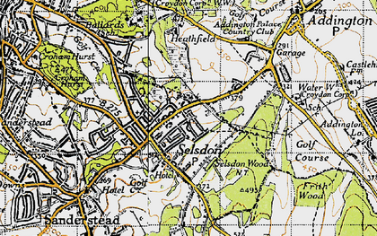 Old map of Selsdon in 1946