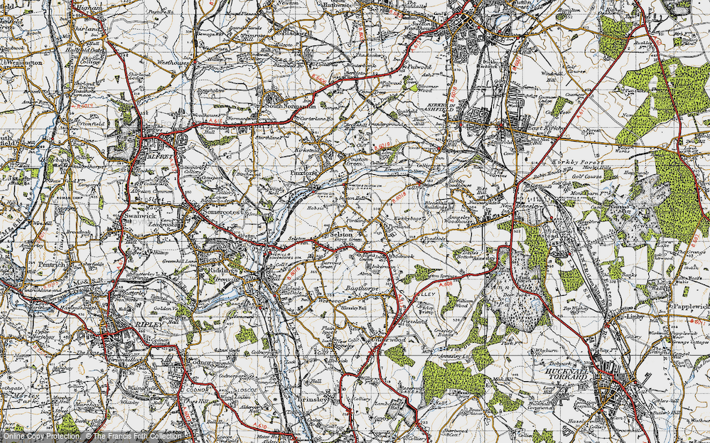 Old Map of Selston, 1946 in 1946